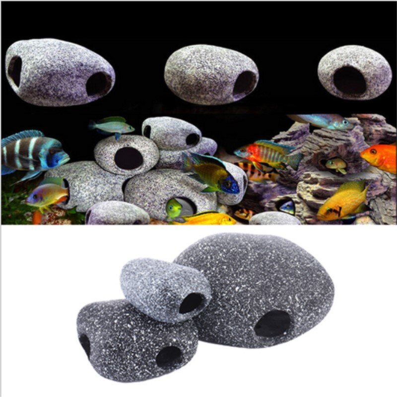 Visontwijkingshuis aquarium hars stenen grot ornament aquarium landschapsarchitectuur vissenkom stenen decoratie aquariumplanten