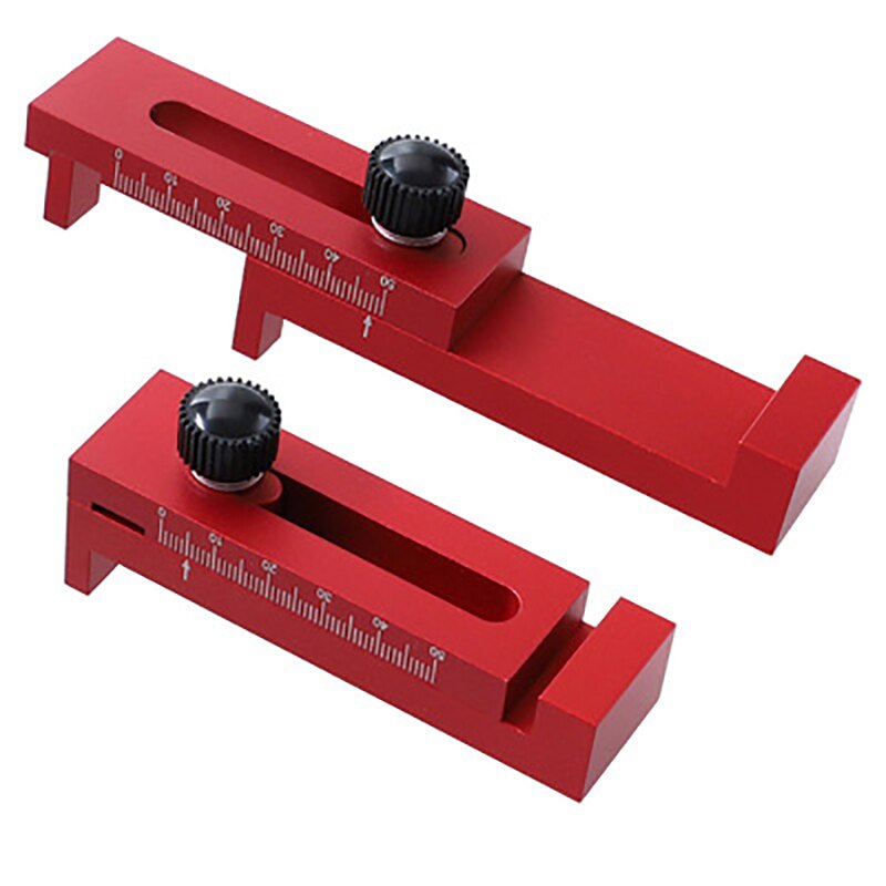 Tenon Movable Measuring Block Length Compensation Tool and Woodworking Table Saw Gap Slot Regulator Slot Ruler Make The Mortise