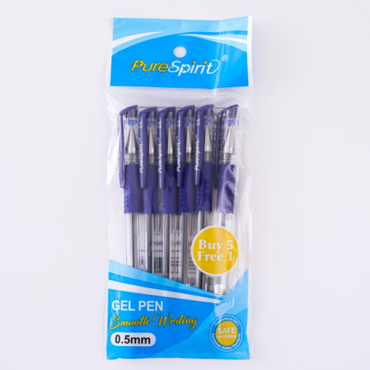 6pcs Gel Pen Set School Supplies Black Blue Red Ink Color 0.5/0.7mm Ballpoint Pen for Students Writing Tool Office Stationery: Blue