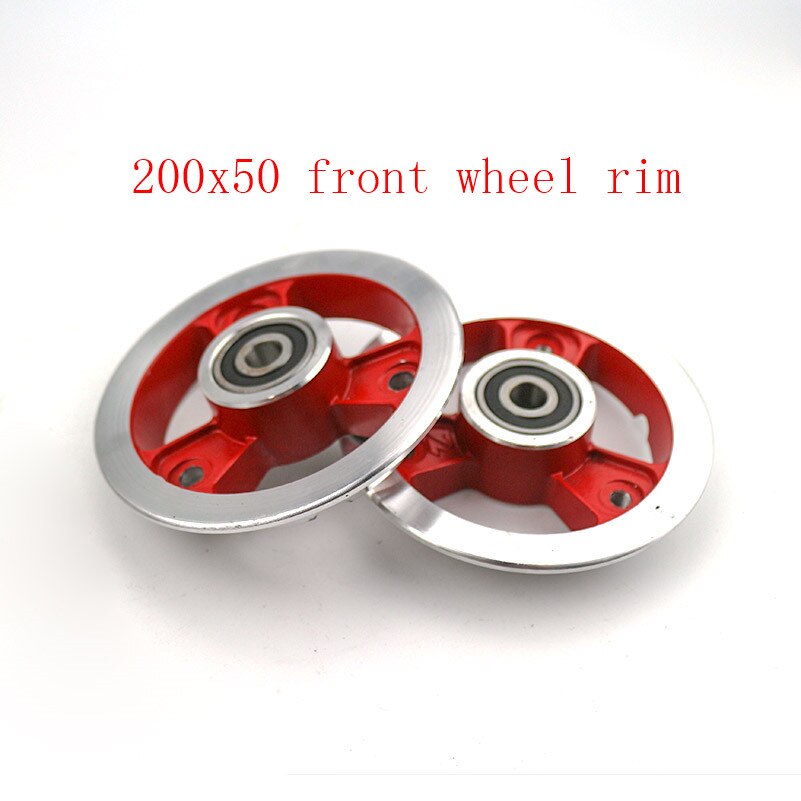 Good 200x50 rim Front or rear Wheel Rim Aluminium Wheel Hub fit Scooter with Wheel Axle Scooter Parts 200*50