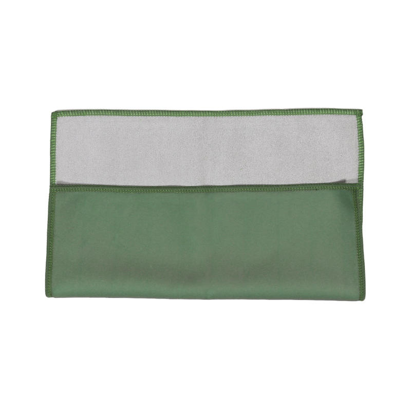 Folding Cloth Self-adhesive Camera Storage Bag Plush Wrapping Cloth Photography Camera Protective Wrap Anti Scratch 30x30cm: green