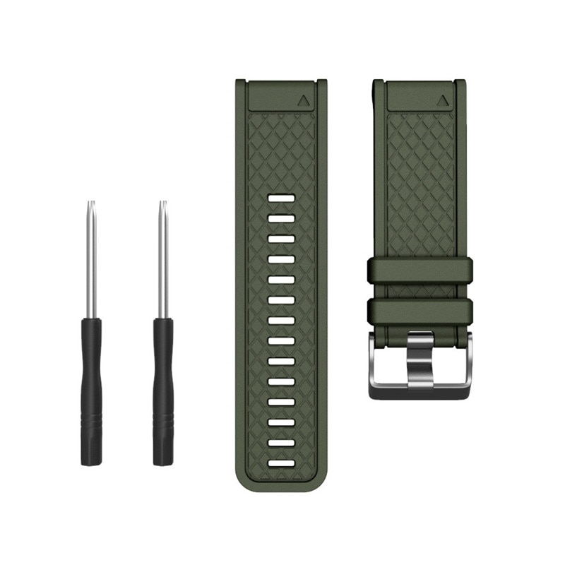 Hiperdeal Smart Accessoires Siliconen Band Voor Garmin Fenix/Fenix 2 Band Fit 26Mm Breedte Zachte Siliconen horloge Band Fe7