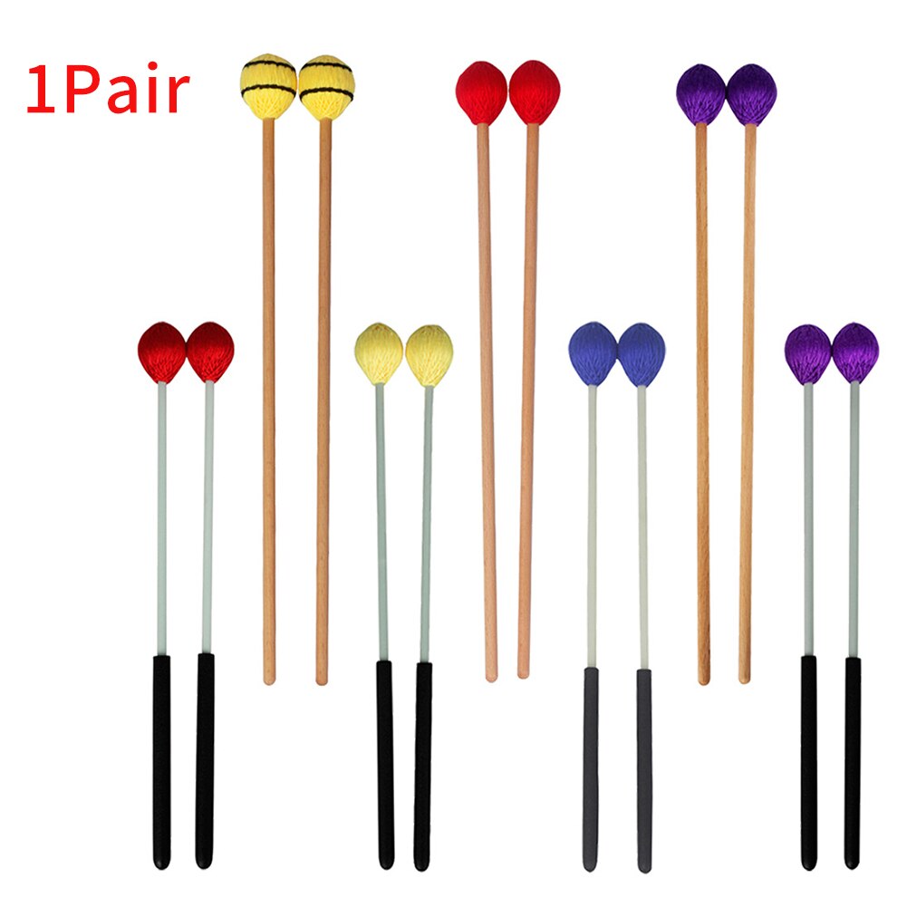 Wood Handle Easy Grip Instrument Accessories Performance Xylophone Piano Amateur Marimba Sticks Mallet Portable