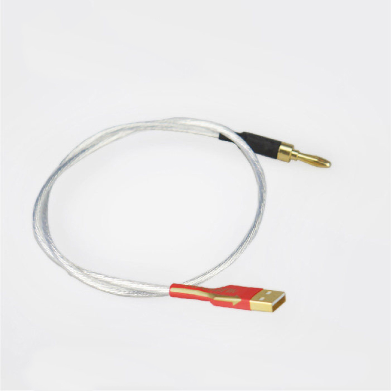 0.5m Cable For HiFi Audio GND Grounding Box Tuning Box Power Purifier Electronic Black Hole