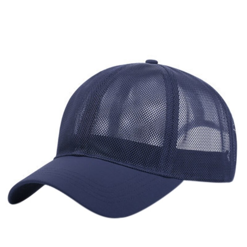 Gorra de béisbol transpirable para hombres y mujeres, sombrero de béisbol de malla lisa, Casual, sombreros para hombres y mujeres, gorro de Hip Hop, sombreros de para exteriores: A11L