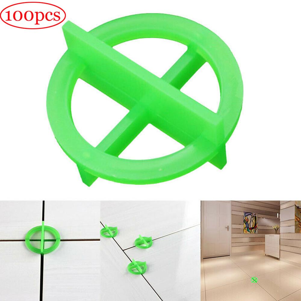Pokich 100 Pcs Cross Verwijderbare Tegel Leveling Recyclebaar Plastic Tegel Slit Locator Floor Tot Tegel Alignmentleveling Systeem