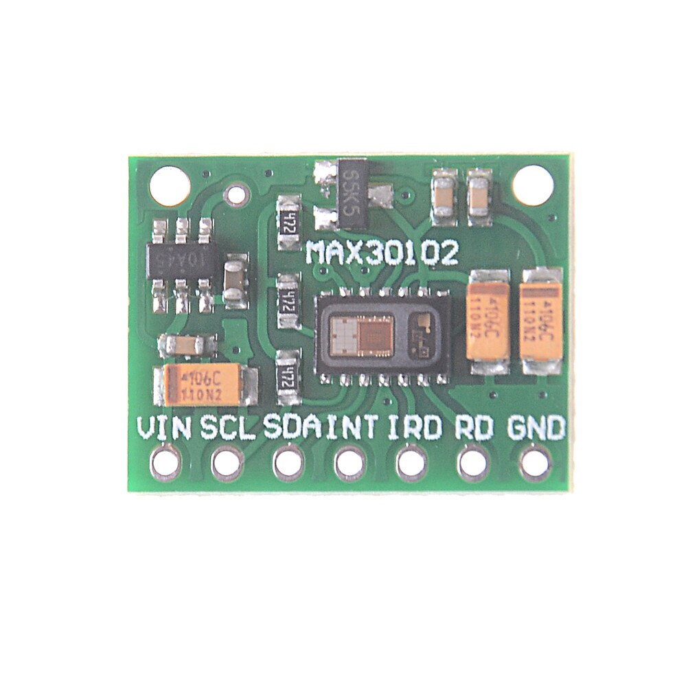 1PCS Green MAx30100 Low Power MAX30102 Heart Rate Oxygen Pulse Breakout for Arduino Replace