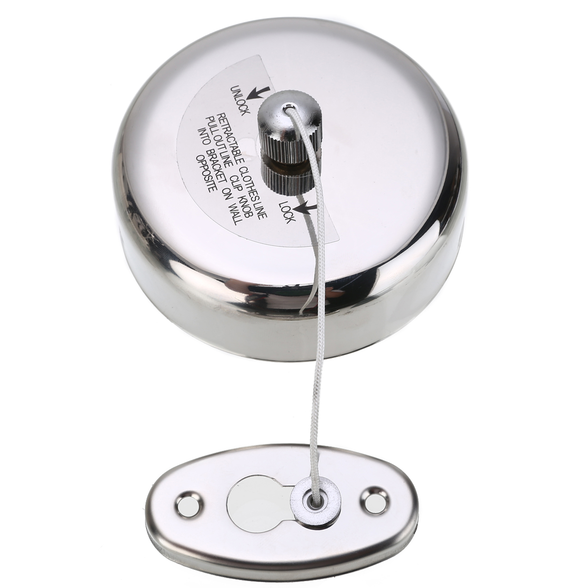 Stainless Steel Clothesline Retractable Clothes Line Dryer Laundry line with Screws Wall Mounted Hanger Racks For Household