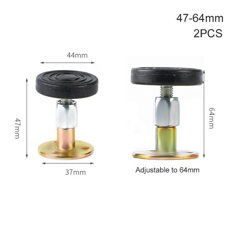 2pcs Adjustable Threaded Bed Frame Holder Anti-Shake Tool for Bed Telescopic Support for Room Wall SLC88