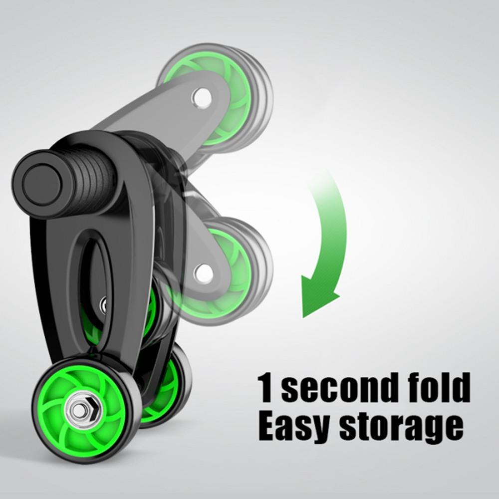 Folding Abdominal Wheel Abdomen Wheel Roller Home Fitness Equipment Training Device With Knee Pad Home Exercise Body Building