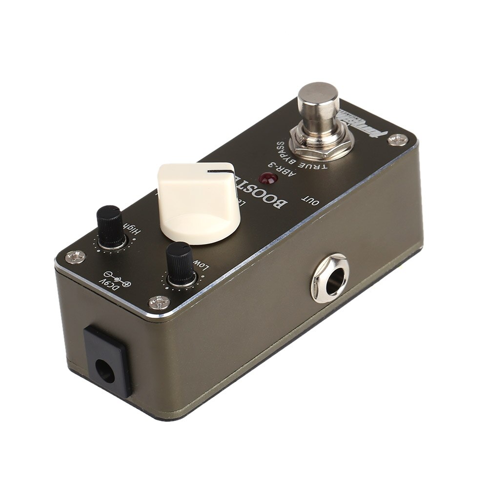 Aroma ABR-3 Mini Booster Elektrische Gitaar Effect Pedaal Met Aluminium Behuizing True Bypass Duurzaam Gitaar Onderdelen