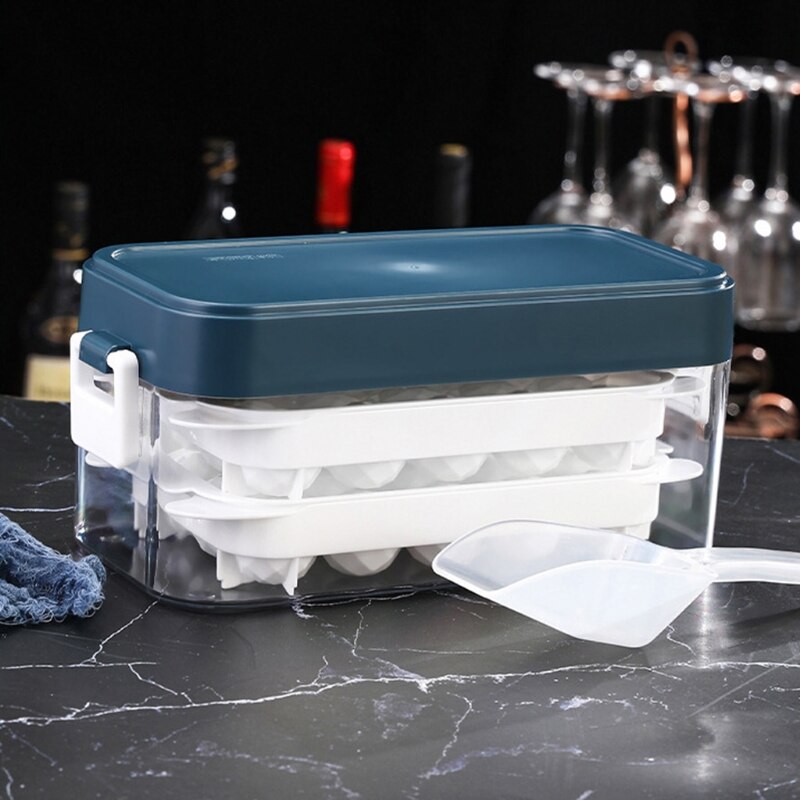 15 Grids Ice Cube Molds Tray Plastic Ice Cubes Box Reusable Bar Whiskey Beverage Cooler Chilling Mold Drinking Home Kitchen Bar