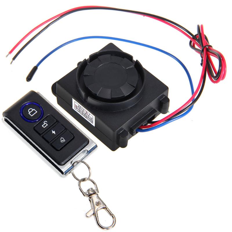 CARCHET motocicleta antirrobo sistema de alarma de seguridad Detector de vibración Sensor de Control remoto protección contra robo DC 12V 315MHz