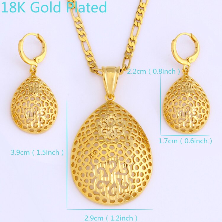 Adixyn Bohemian Etnische Sieraden Goud Kleur Ketting/Oorbellen/Hanger voor Vrouwen Verjaardag/Party N08231