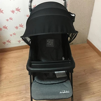 Universal stroller sunshade cover, extended sun visor, canopy cover for strollers, stroller accessories, car seat, stroller cap, sun hood: White