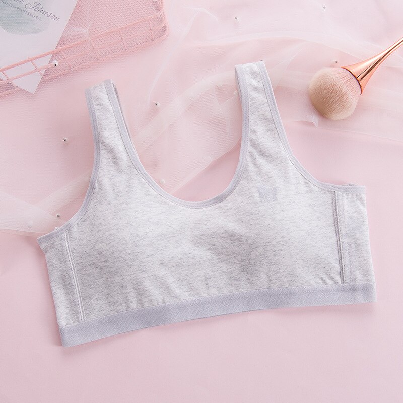 teenage underwear tops crop teens for girls training bra cotton small size padded 12/14/16 year old girls in underwear teen kids