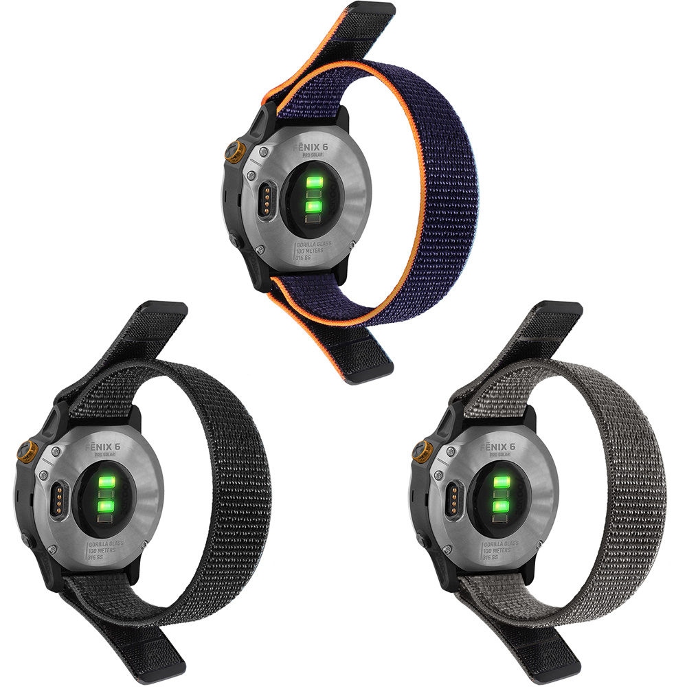 22Mm 20Mm Nylon Band Voor Garmin Fenix 6 5 6S 5S Pro Plus/Forerunner 935 945 Armband Klittenband Sneldrogende Horloge Band Correa