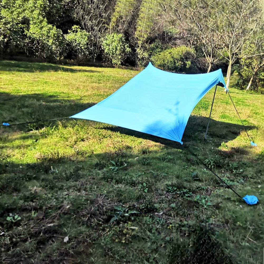 Family Beach Sunshade Lightweight Portable Sun Shade Tent With Sandbag Large Family Canopy For Outdoor Beach Fishing Camping