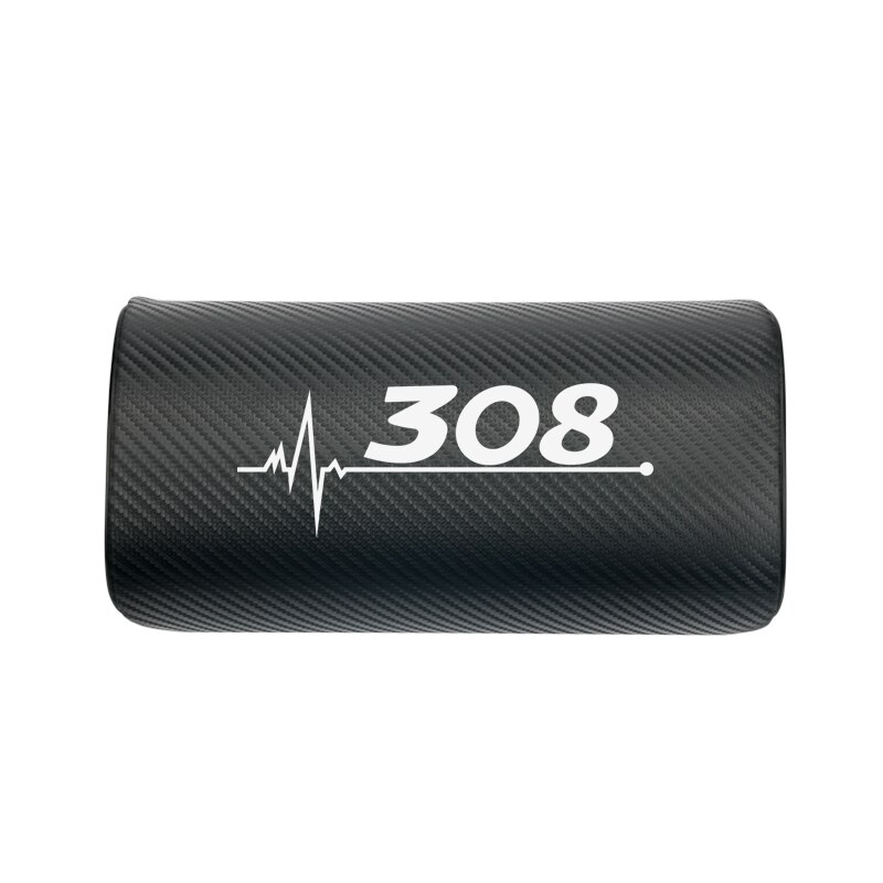 Coche cuello almohada ambos lado de la pu de cuero reposacabezas para Peugeot 206, 207, 208, 306, 307, 308, 407, 408 508 3008 accesorios de coche: Verde