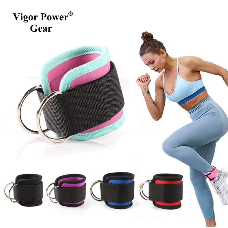 1Pcs Kabel Enkelbandjes Voor Kabel Machines Been Oefeningen Dubbele D-Ring Enkelboeien Voor Gym Workouts Glutes benen Sterkte