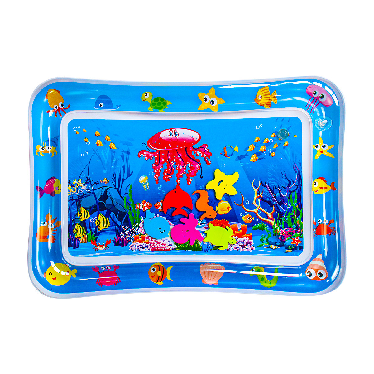 Baby Wasser matt klopfen Pad sprühen Aufblasbare Verschiedene aufbringen Wasser Kissen Marine Leben matt Eis Wasser Zubehör Spielen matt Schwimmbad: Qualle