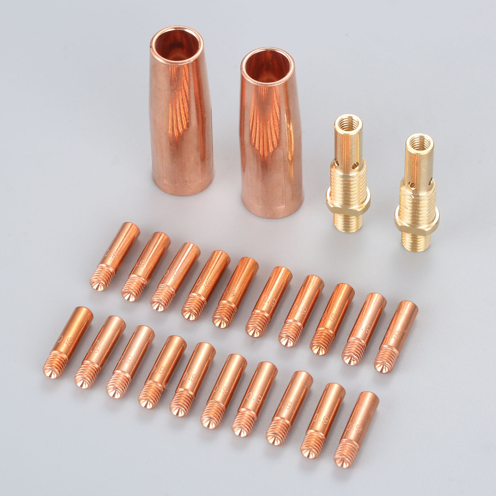 24Pcs MIG Welding Gun Kit .035" Tip Nozzle Diffuser Fit for Lincoln Magnum Tweco