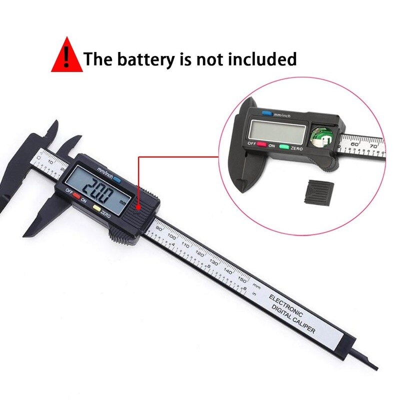 1pc 150mm 100mm Electronic Digital Caliper Carbon Fiber Dial Vernier Caliper Gauge Micrometer Measuring Tool Digital Ruler: Specifications 10