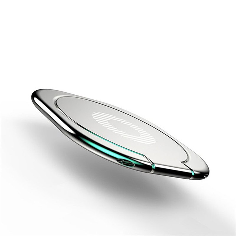 Supporto per anello per dito per Smartphone supporto per anello per telefono rotondo angoli multipli rotazione 360 e 180 supporto per dito per telefono facile da trasportare: Argento