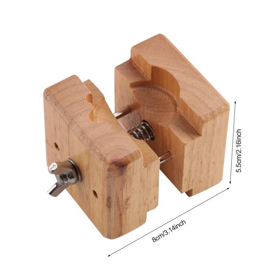Professionele Houten Horloge Case Blok Bankschroef Klem Beweging Hout + Rvs Horloge Reparatie Tool Kits Voor Horlogemakers