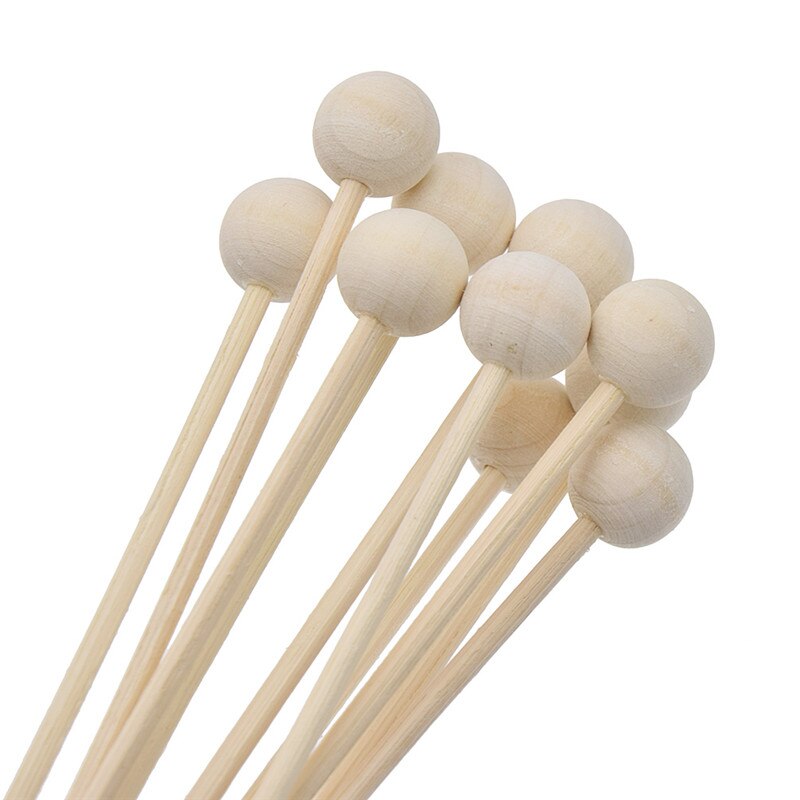 10pcs Wooden Ball For Fragrance Diffuser Rattan Replacement Reed Sticks Modern Table Decoration