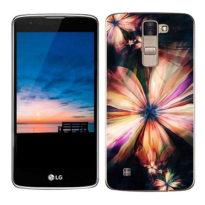 Luxury Case For LG K8 Lte K350 K350E K350N Covers Scape Painted Silicon TPU Soft Cover For LG K8 Phone Cases 5.0 Capa: 18