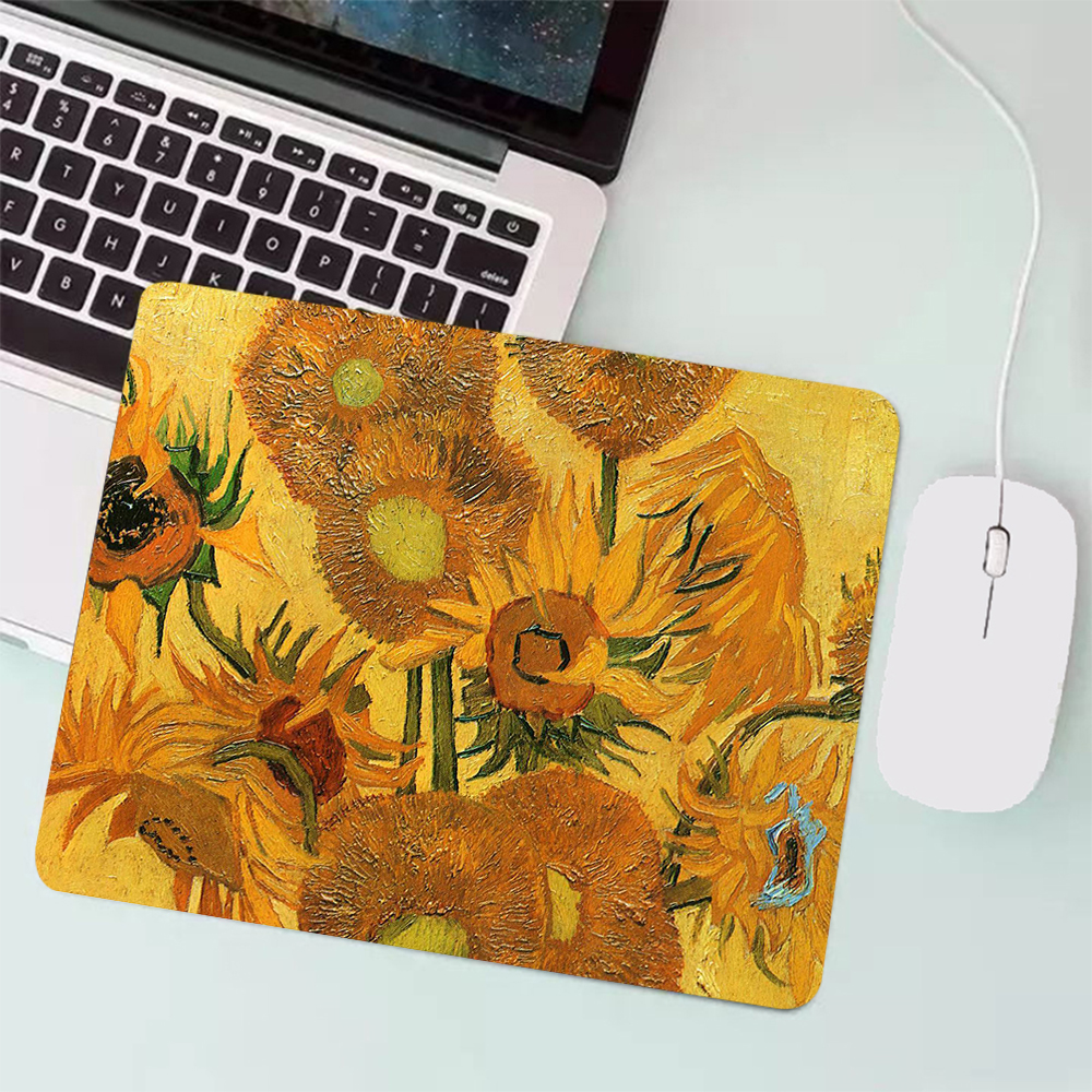 Van Gogh Painting Small Gaming Mouse Pad PC Gamer Keyboard Mousepad Computer Mouse Mat Laptop Carpet Anime Mause pad Desk Mat