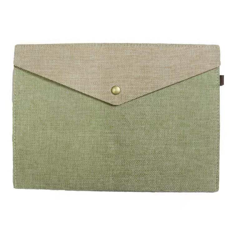 simple learning A4/A5 file folder Imitation cloth sack felt canvas envelope receive bags school office supplies: A4 size 2