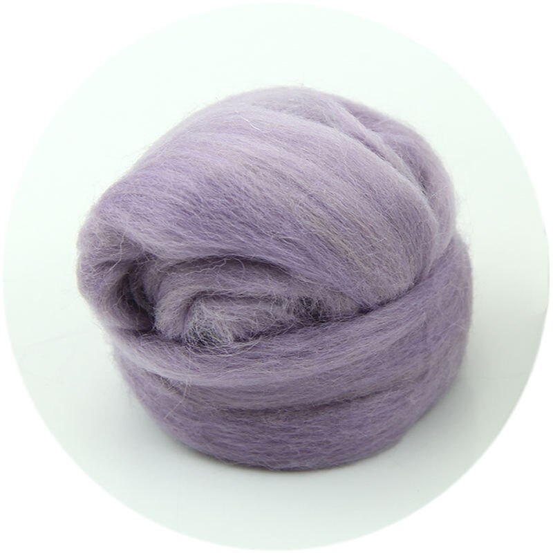 P82C Wool Corriedale Needlefelting Top Roving Dyed Spinning Wet Felting Fiber