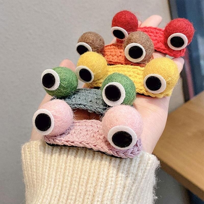 1 pcs Hairpin Frog Eyes Hairpin for Women Bangs Broken Hair Side Clip Sweet Fun Trend Hair Accessories