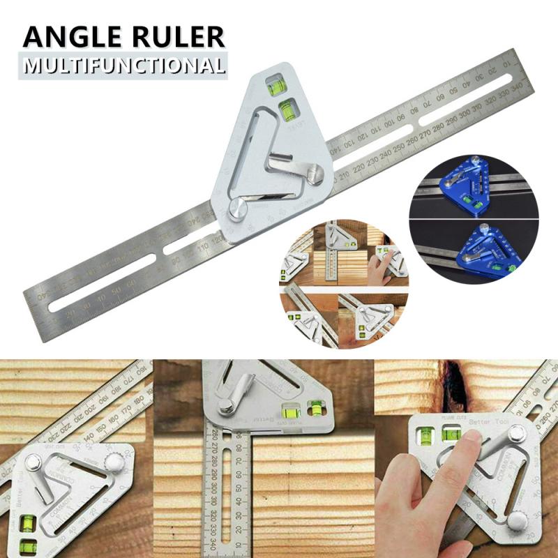 Multifunctional woodworking measuring tool Level Angle Ruler Triangle Ruler square bevel protractor digital level speed square