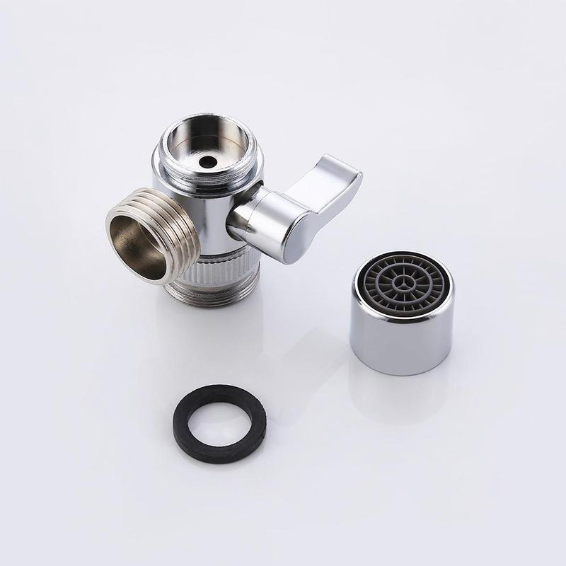 Faucet Diverter Sink Water Tap Faucet Adapter Diverter Brass Splitter Bathroom Kitchen E5S6