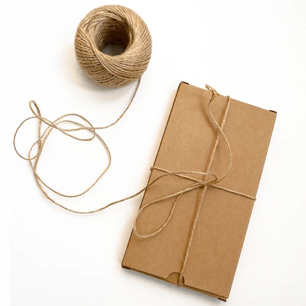 Jute Touw Natuurlijke Hessische Jute touw Jute String Hennep Touw voor Wedding Wrapping Cords Draad DIY Ambachtelijke Thuis Geweven decor