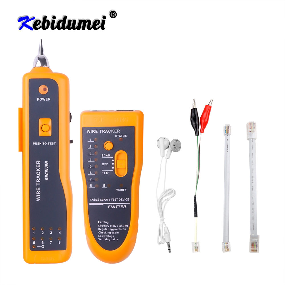 RJ11 RJ45 Cat5 Cat6 Telephone Wire Tracker Tracer Toner Ethernet LAN Network Cable Tester Detector Line Finder