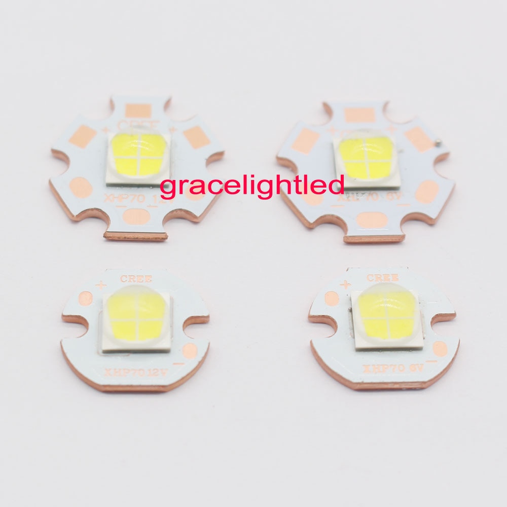 Cree xhp 70 xhp 70 kjølig hvit nøytral hvit varm hvit høy effekt led emitter 30w 6v 12v doide  on 16mm 20mm kobber pcb