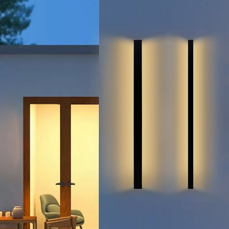 150cm lange væglamper linje minimalistisk lys lang strimmel udendørs vandtæt havedekoration villa baggrundsvæg havelys