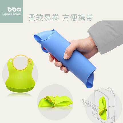 Snap-on baby bib waterproof pocket saliva bag mother and baby meal bag baby feeding complementary food