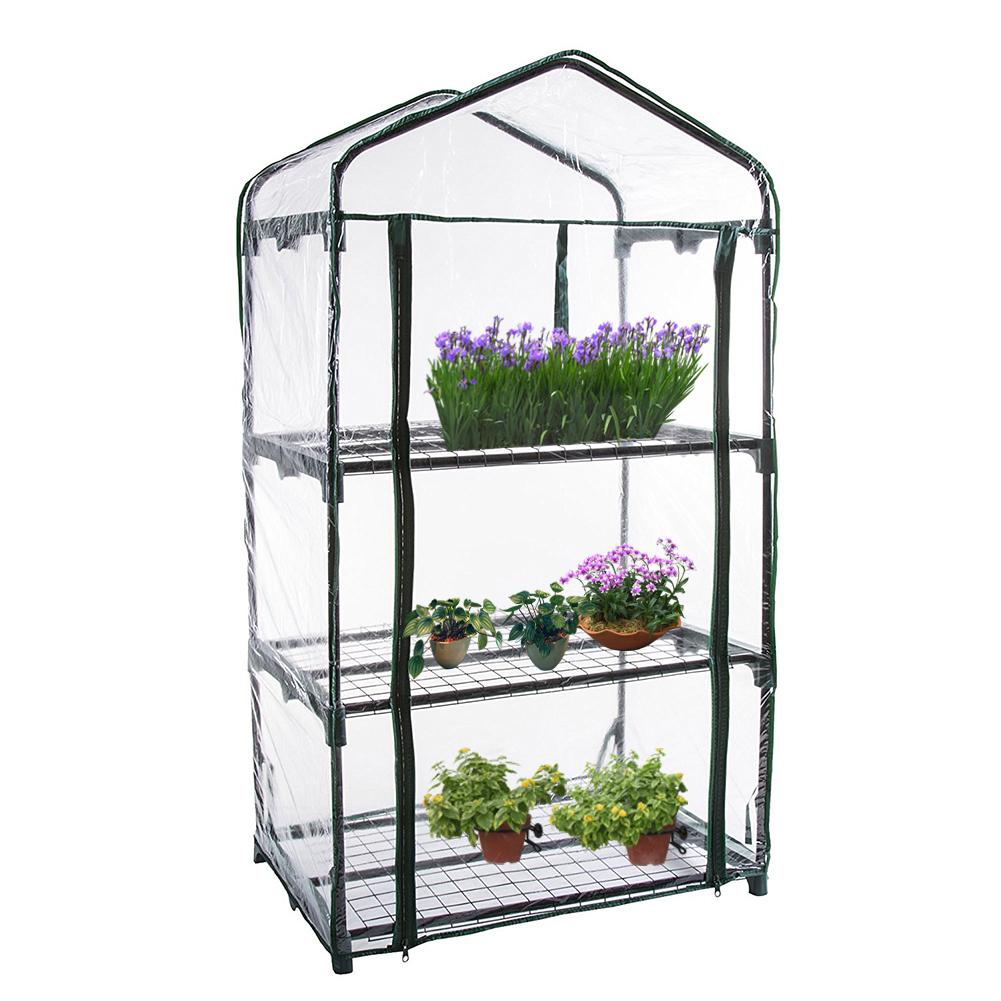 Pvc warme tuinlaag mini kasafdekking voor huishoudelijke planten (zonder ijzeren standaard)