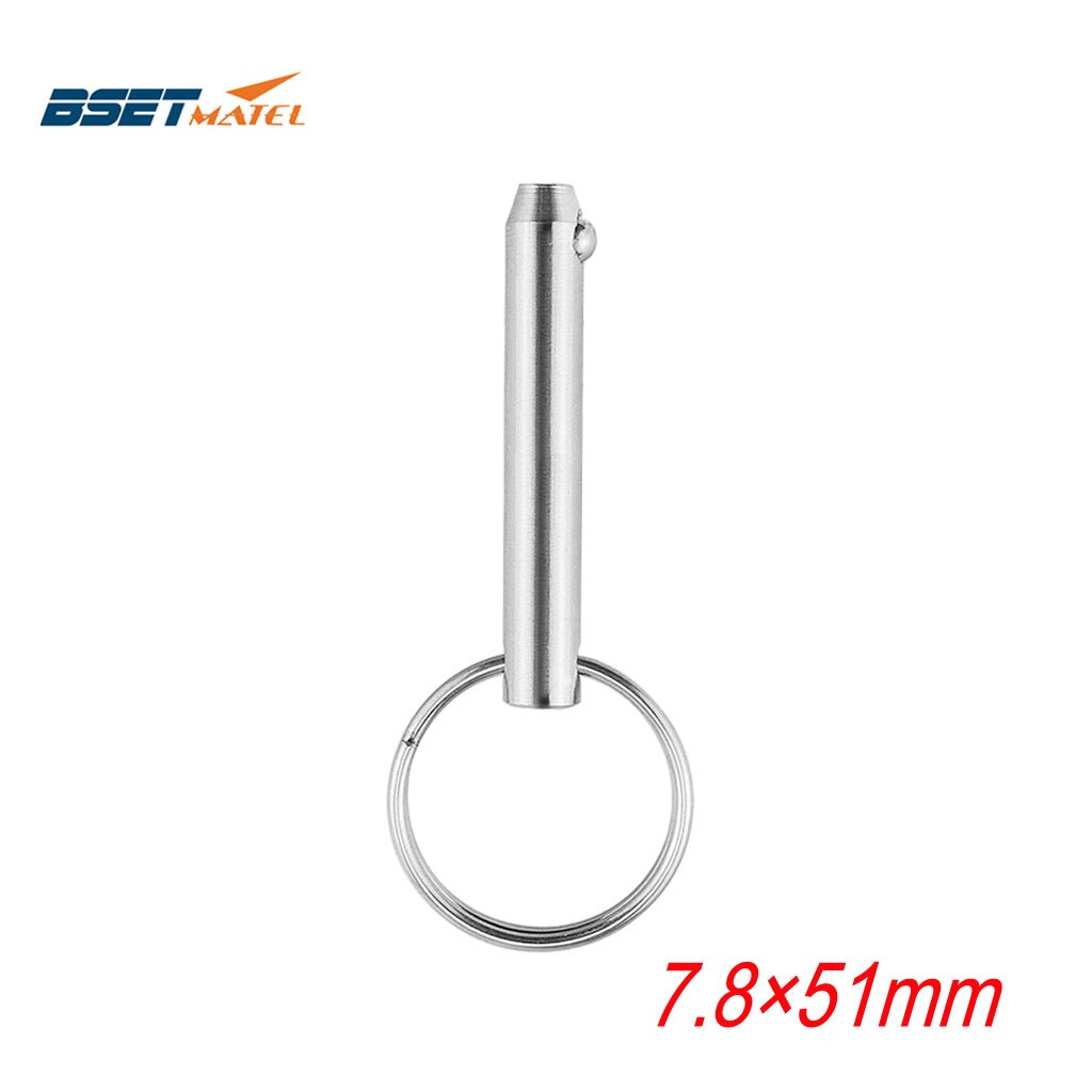 7.8*51mm BSET MATEL Marine Grade 316 Stainless Steel 5/16 inch Quick Release Ball Pin for Boat Bimini Top Deck Hinge