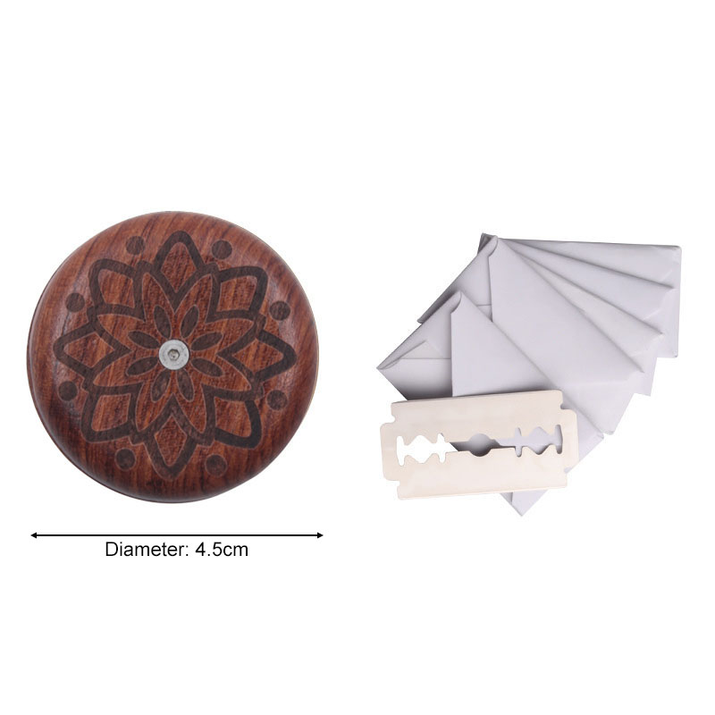 1Pcs Kitchenware Bread Scoring Cutter Portable Round Shape Baking Tool Wooden/Metal Non-slip Decorative Pattern Kitchen DIY Mold: Pattern 7