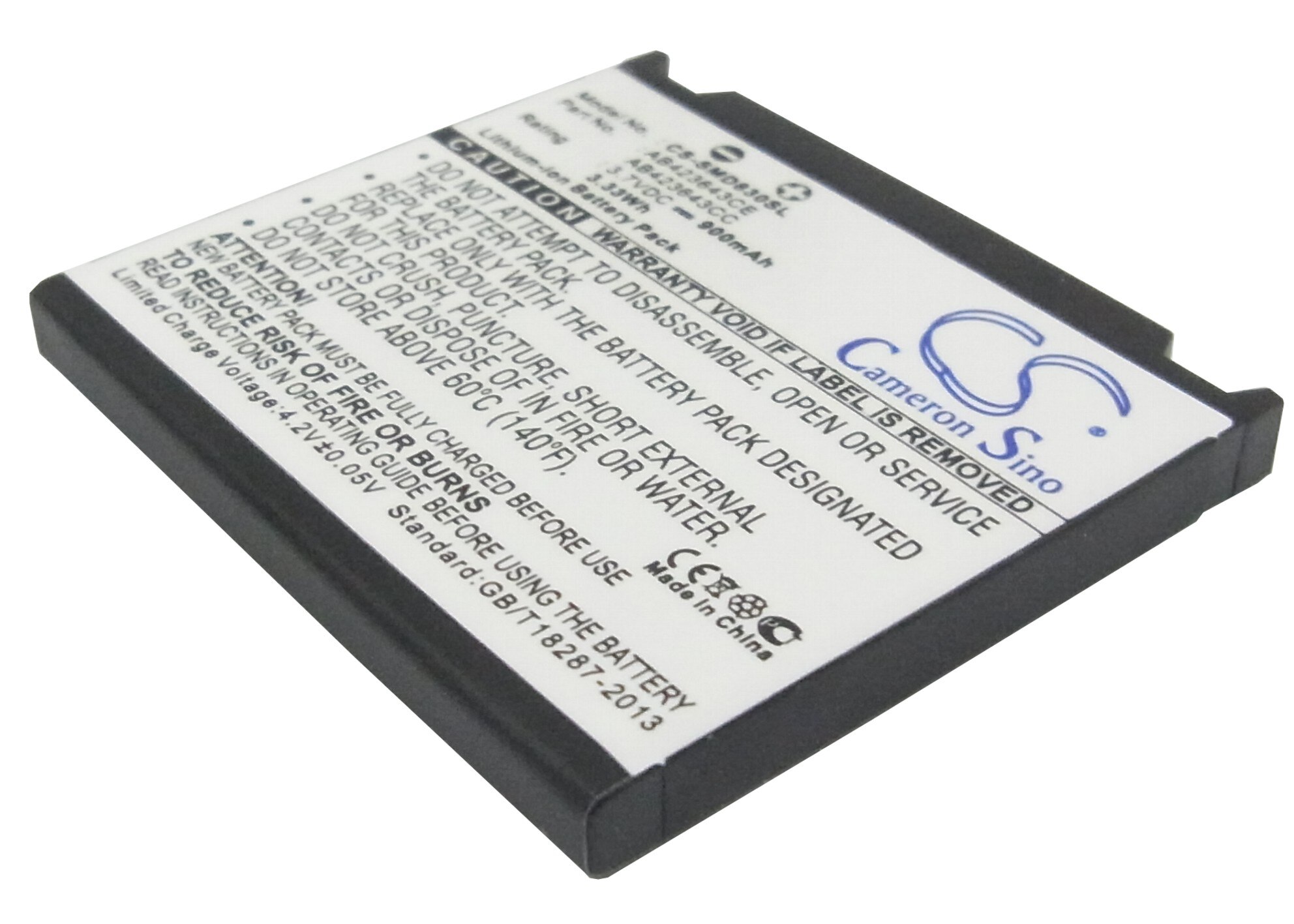 Cameron Sino Batterij Voor Samsung SGH-U608, SGH-X820, SGH-X828 Hoge Capaciteit