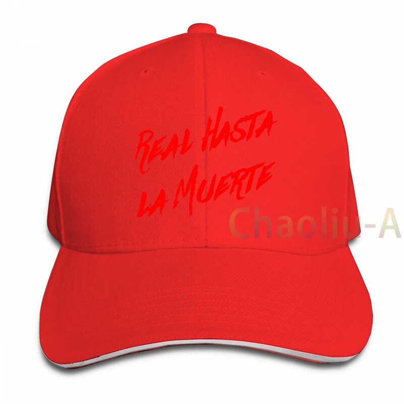 Reale Hasta La Muerte Anuel AA Album Adulto Fan Concerto Formato berretto da Baseball uomo donna Trucker Cappelli di modo cappuccio regolabile: 1-Red