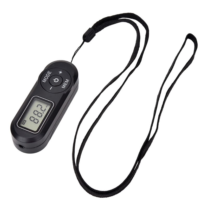 Mini Pocket FM-radio Draagbare FM-radio-ontvanger met LCD-scherm