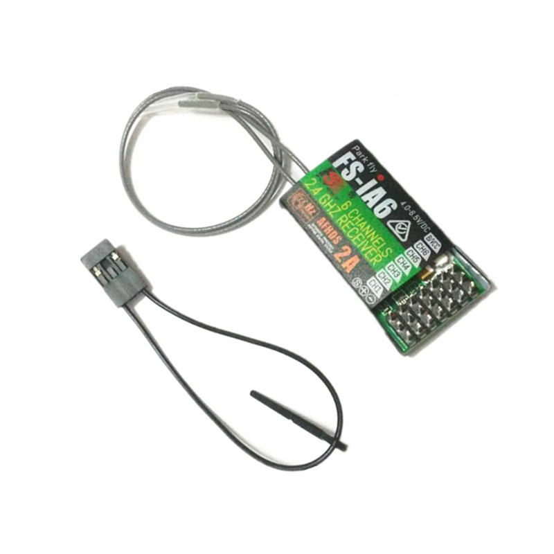 Original flysky  ia6b ia6 ia10b fs -ia6/ fs -ia6b/ fs -ia10b 6ch 2,4g antena dual rc receptor til flysky fs -i6 fsi 6 fs-i6 fs-ia10b: Ia6 recevier