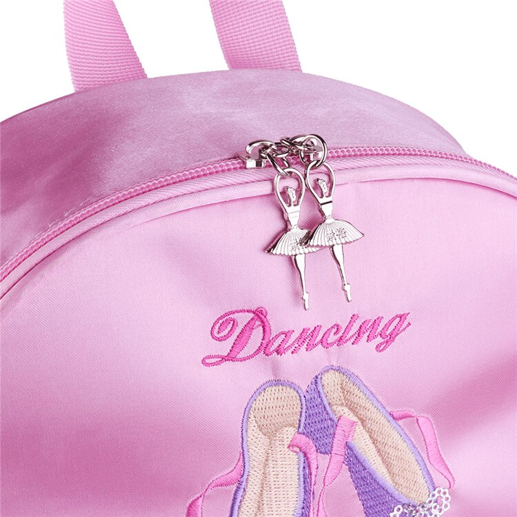 Pige danse taske til piger danse ballet taske til piger baby børn pink blonder ballerina taske børn gymnastik broderet rygsæk